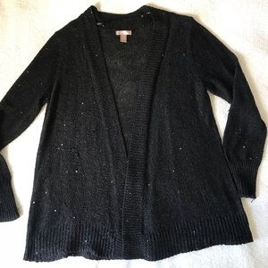 Black sequined sweater